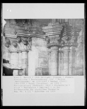 Dom Sankt Stephan / Stephansdom — Westempore — Kapitell