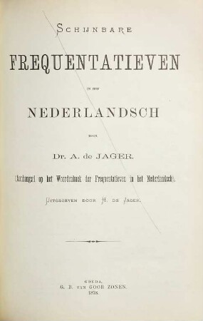 Woordenboek der frequentatieven in het Nederlandsch. [2,a], Schijnbare frequentatieven in het Nederlandsch