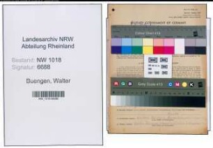 Entnazifizierung Walter Buengen , geb. 01.03.1907 (Malermeister)