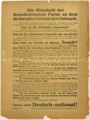Wahlaufruf der Deutschnationalen Volkspartei