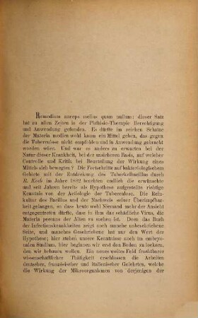 Zur Buchner'schen Arsenbehandlung bei Tuberculose