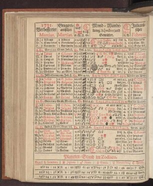 1731. Verbesserter Martius.