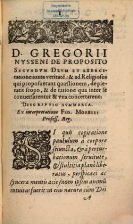 De scopo seu fine verae pietatis et conversatione religiosi coetus Christ.