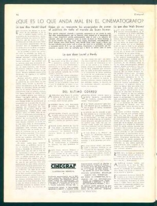 Del último correo