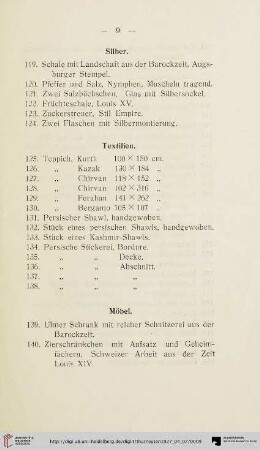Silber (Nr. 119-124)