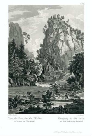 Nr. 3: Eingang in die Hölle aus dem Falkensteig kommend - Vue de l'entrée de l'Enfer en venant de Falkensteig