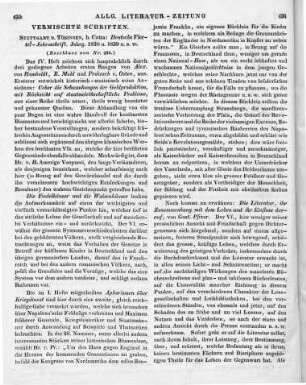 Deutsche Vierteljahrs-Schrift. Jg. 1838-39. Stuttgart, Tübingen: Cotta 1838-39 (Beschluss von Nr. 206.)