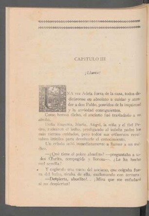 Capítulo III - ¡Llanto!