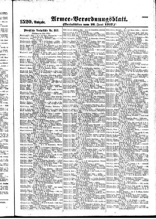 1520.Ausgabe. Dienstag, 26. Juni 1917