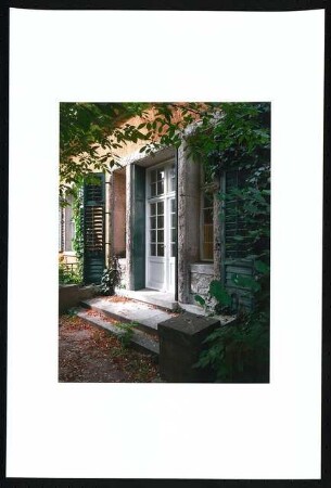 Landhaus Dr. Franz Oppenheim, Berlin-Wannsee: Ansicht Gartenseite, Fenstertüren des Boudoirs, 2009