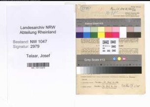 Entnazifizierung Josef Telaar , geb. 31.03.1909 (Sekretaer)