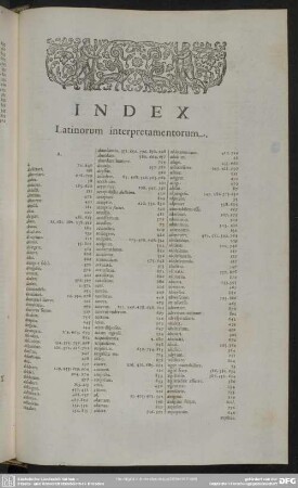 Index Latinorum interpretamentorum