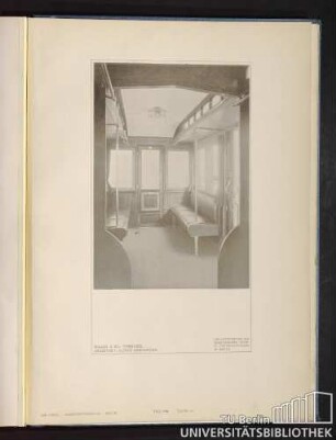 Teil VIII. Tafel 64. Wagen II. Kl. : Vorraum. Architekt: Alfred Grenander.