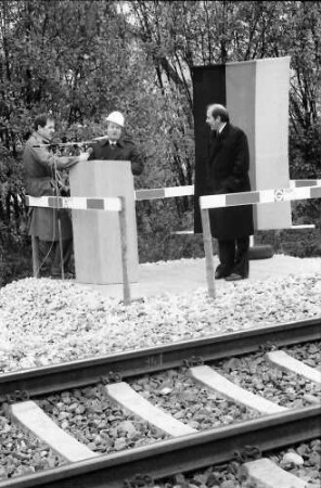 Basel (Schweiz): Badischer Bahnhof; Ansprache: Präsident Bubel