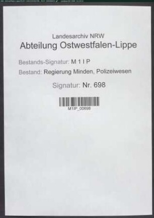 Kanalisation in Minden