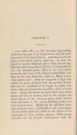 Chapter V. Amboina