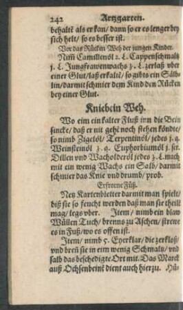 Kniebein Weh.