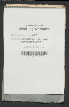 Die Belehnung der von Meschede mit der Freigrafschaft Balve