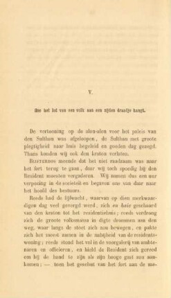 V. Hoe het lot van een volk aan een zijden draadje hangt