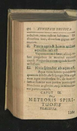 Caput IX. De Meteoris Spirituosis.