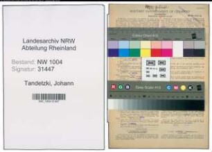 Entnazifizierung Johann Tandetzki , geb. 03.06.1900 (Arbeiter)