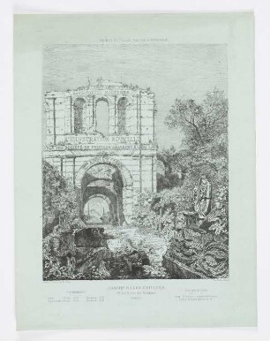 Ruines du Palais Gallien à Bordeaux, Frontispiz zu: Félix Bracquemond, "L'Illustration nouvelle par une société de peintres-graveurs à l'eau-forte: première année, premier volume", Paris 1868