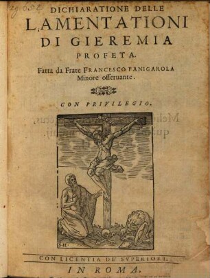 Dichiaratione delle lamentationi di Gieremia