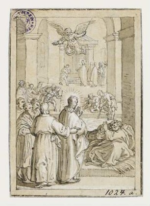 Wunder am Teich Bethesda, Blatt 1 der Folge "Geschichte Christi"