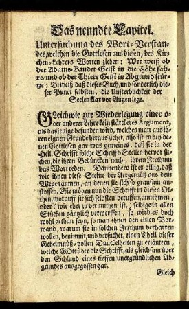 Das neundte Capitel.