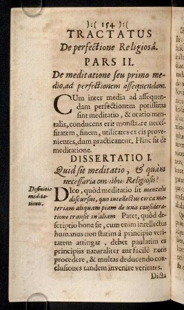 154-160, Dissertatio I