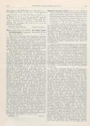 748-749 [Rezension] Krusch, B., Monumenta Germaniae historica, inde ab anno Christi D usque ad annum MD edidit societas aperiendis fontibus rerum germanicarum medii aevi