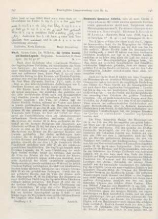 748-749 [Rezension] Krusch, B., Monumenta Germaniae historica, inde ab anno Christi D usque ad annum MD edidit societas aperiendis fontibus rerum germanicarum medii aevi