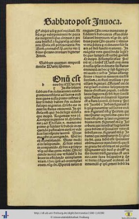 Sabbato quattuor temporum mesis Martij.