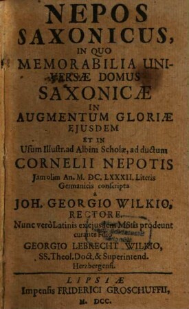 Nepos saxonicus