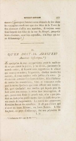 18. Qu'en Doit-Il Arriver?