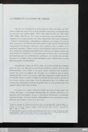 La Serbie Et La Guerre De Crimée