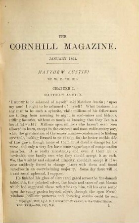 The Cornhill magazine. 22. 1894