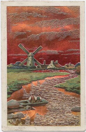Berlin-Rixdorf. Holländermühle, Ansichtskarte