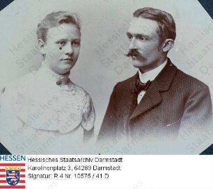 Wilbrand, Wilhelm Dr. jur. (1871-1957) / Porträt mit Ehefrau Elsbeth geb. Wentzel (1881-1955)