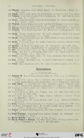 Kaisermünzen (Nr. 304-591)