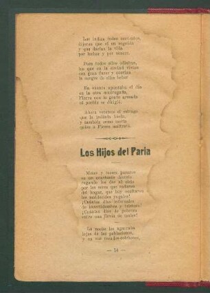 Los hijos del paria