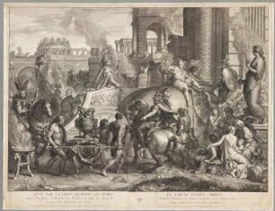 Einzug Alexanders des Großen in Babylon, Blatt 4 der Folge "Schlachten Alexanders des Großen"