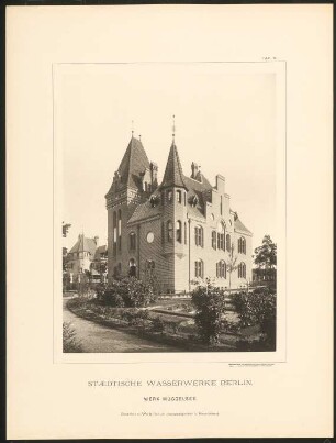 Städtische Wasserwerke Berlin, Werk Müggelsee: Beamten-Wohnhaus (Betriebsingenieur und Maschinisten) (Tafel 6)