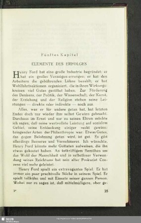 Fünftes Kapitel: Elemente Des Erfolges