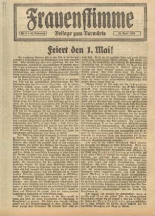 Frauenstimme