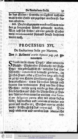 Processus XVI