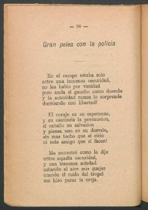 Gran pelea con la policía