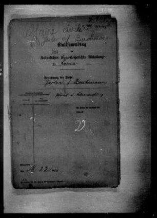 Zwangsvollstreckungssache Zugführer Walter Jester, Swakopmund, gegen den Zugführer Heinrich Buchmann, Lome