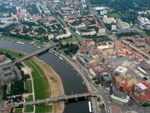 Dresden : Augustusbrücke, Carolabrücke