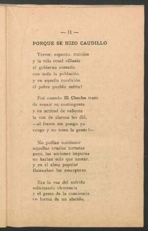 Porqué se hizó Ccudillo